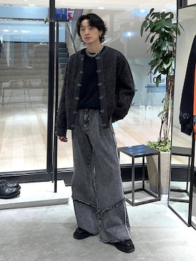 「アイテム（スウェット）」を使った、Shotaさん（メンズ・170cm・30代）の秋コーディネート
