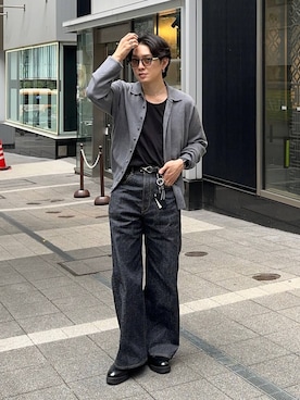 「HARE（ハレ）の【SILVER925 MADE IN JAPAN】シルバー925レースネックレス(HARE)（ネックレス、シルバー系）」を使った、Shotaさん（メンズ・170cm）の春コーディネート