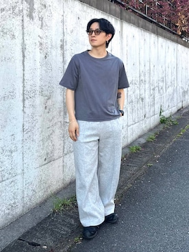 「HARE（ハレ）のアイテム（トップス）」を使った、Shotaさん（メンズ・170cm）の春コーディネート