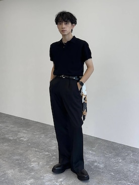 「アイテム（ポロシャツ）」を使った、Shotaさん（メンズ・170cm・30代）の夏コーディネート