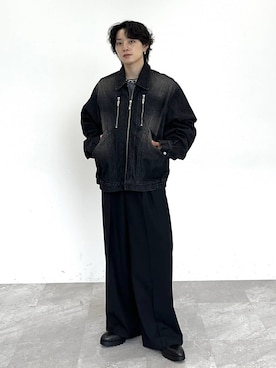 「HARE（ハレ）のアイテム（デニムジャケット）」を使った、Shotaさん（メンズ・170cm）の夏コーディネート