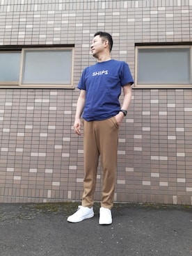 「アイテム（スウェットパンツ）」を使った、ゴッチ【22年10月30日が最後の投稿】さん（メンズ・171cm）の夏コーディネート