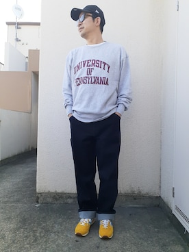 「Right-on（ライトオン）のアイテム（スウェット）」を使った、ゴッチ【22年10月30日が最後の投稿】さん（メンズ・171cm）の春コーディネート
