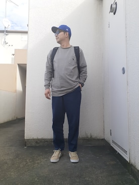 「U.S. POLO ASSN.（ユーエスポロアッスン）のU.S. POLO ASSN. /ユーエスポロアッスン 別注ワンポイント刺繍 ビッグシルエット長袖カットソー（Tシャツ/カットソー）」を使った、ゴッチ【22年10月30日が最後の投稿】さん（メンズ・171cm）の秋コーディネート