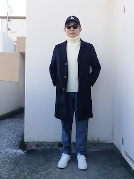 「新年一発目」｜「アイテム（帽子）」を使った、ゴッチ【22年10月30日が最後の投稿】さん（メンズ・171cm）の冬コーディネート