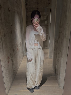 「PRADA（プラダ）のアイテム」を使った、いけちさん（レディース・154cm）の春コーディネート