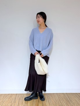 「アイテム（チョーカー）」を使った、gotoさん（レディース・171cm）の秋コーディネート