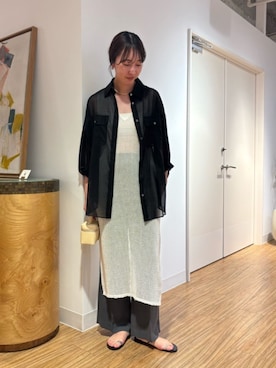 「Whim Gazette（ウィムガゼット）のアイテム」を使った、gotoさん（レディース・171cm）の夏コーディネート