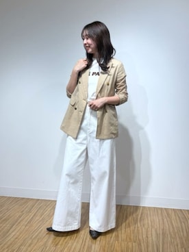 「Drawing Numbers（ドローイング ナンバーズ）のアイテム（ジャケット/アウター）」を使った、gotoさん（レディース・171cm）の春コーディネート