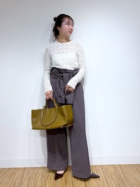 「Drawing Numbers（ドローイング ナンバーズ）のアイテム（トップス）」を使った、gotoさん（レディース・171cm）の春コーディネート