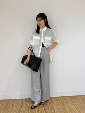 「ワントーンコーディネート」｜gotoさん（レディース・171cm）の夏コーディネート