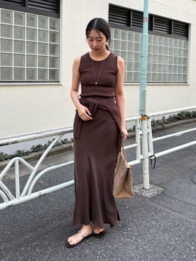 「NICOLAS LAINAS（ニコラスライナス）のアイテム」を使った、gotoさん（レディース・171cm）の春コーディネート