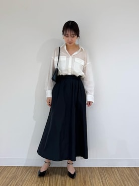 「Whim Gazette（ウィムガゼット）のアイテム」を使った、gotoさん（レディース・171cm）の夏コーディネート