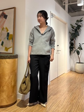 「パーカーコーデ」｜gotoさん（レディース・171cm・20代）の夏コーディネート