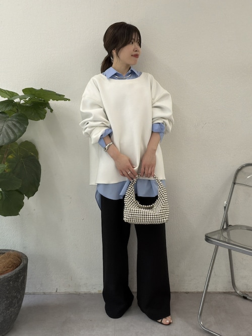 【大人のスウェット】ボートネックスウェット