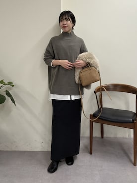 「アイテム（トップス）」を使った、AYUMIさん（レディース・148cm・30代）の冬コーディネート