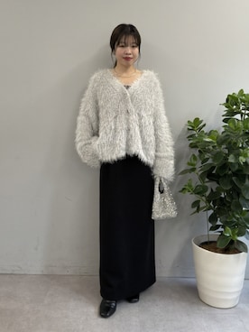 「アイテム（アクセサリー）」を使った、AYUMIさん（レディース・148cm）の冬コーディネート