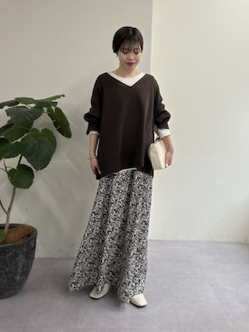 「アイテム（ワンピース/ドレス）」を使った、AYUMIさん（レディース・148cm）の冬コーディネート