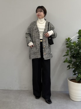 「アイテム（ショルダーバッグ）」を使った、AYUMIさん（レディース・148cm・30代）の秋コーディネート