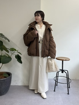 「アイテム（トートバッグ）」を使った、AYUMIさん（レディース・148cm・30代）の秋コーディネート