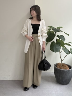 「アイテム（アンダーウェア）」を使った、AYUMIさん（レディース・148cm）の冬コーディネート