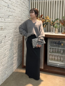 「アイテム（スカート）」を使った、AYUMIさん（レディース・148cm・30代）の冬コーディネート