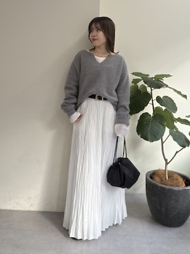 「GALLARDAGALANTE（ガリャルダガランテ）のアイテム（シャツ/ブラウス）」を使った、AYUMIさん（レディース・148cm）の冬コーディネート