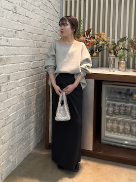 「アイテム（Tシャツ/カットソー）」を使った、AYUMIさん（レディース・148cm・30代）の冬コーディネート