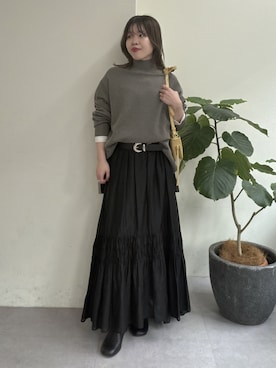 「GALLARDAGALANTE（ガリャルダガランテ）のアイテム（シャツ/ブラウス）」を使った、AYUMIさん（レディース・148cm）の冬コーディネート