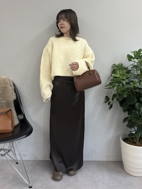 「アイテム（トップス）」を使った、AYUMIさん（レディース・148cm・30代）の冬コーディネート