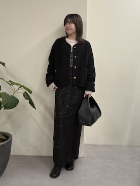 「アイテム（ベスト）」を使った、AYUMIさん（レディース・148cm・30代）の秋コーディネート