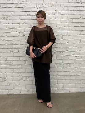 「アイテム（スカート）」を使った、AYUMIさん（レディース・148cm・30代）の秋コーディネート