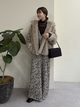 「アイテム（ベスト）」を使った、AYUMIさん（レディース・148cm・30代）の秋コーディネート