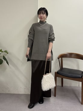 「アイテム（バッグ）」を使った、AYUMIさん（レディース・148cm・30代）の冬コーディネート