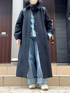 「アイテム（バックパック/リュック）」を使った、陽さん（レディース・157cm）の冬コーディネート