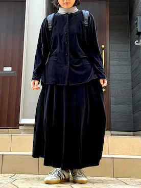 「アイテム（バックパック/リュック）」を使った、陽さん（レディース・157cm）の冬コーディネート