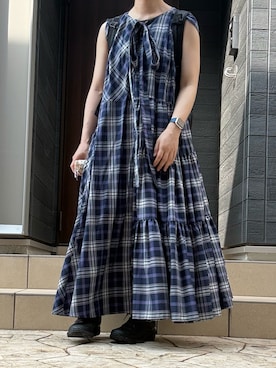 「MARGARET HOWELL（マーガレットハウエル）のアイテム」を使った、陽さん（レディース・157cm）の夏コーディネート