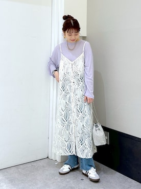 「レプシィム(LEPSIM)」｜「アイテム（ワンピース/ドレス）」を使った、ogiさん（レディース・157cm）の春コーディネート