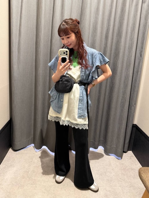 アナザーエディション♡ANOTHER EDITION♡リバーレースキャミブラウス SLOBE IENA（スローブイエナ） ブラウス シャツ リバーレースキャミ