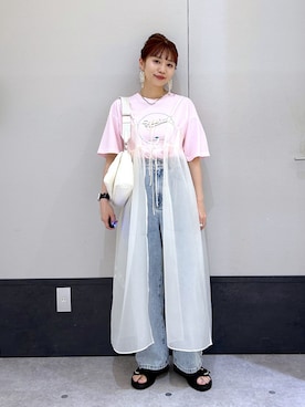「レプシィム(LEPSIM)」｜「アイテム（ワンピース/ドレス）」を使った、ogiさん（レディース・157cm）の春コーディネート