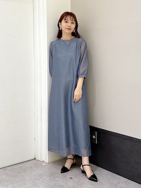 「レプシィム(LEPSIM)」｜「アイテム（ワンピース/ドレス）」を使った、ogiさん（レディース・157cm）の春コーディネート