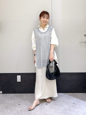 「レプシィム(LEPSIM)」｜「アイテム（スカート）」を使った、ogiさん（レディース・157cm）の春コーディネート