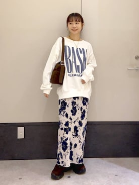 「アイテム（スウェット）」を使った、ogiさん（レディース・157cm・30代）の秋コーディネート