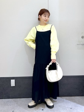 「レプシィム(LEPSIM)」｜「アイテム（ワンピース/ドレス）」を使った、ogiさん（レディース・157cm）の冬コーディネート