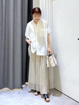 「レプシィム(LEPSIM)」｜「アイテム（スカート）」を使った、ogiさん（レディース・157cm）の春コーディネート