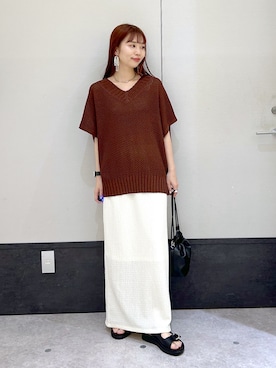 「レプシィム(LEPSIM)」｜「アイテム（スカート）」を使った、ogiさん（レディース・157cm）の春コーディネート