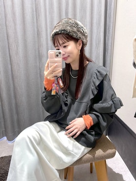 「アイテム（スウェット）」を使った、ogiさん（レディース・157cm・30代）の冬コーディネート