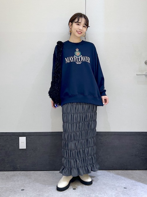 セール】無地シャーリングスカート2 147554（スカート）｜LEPSIM