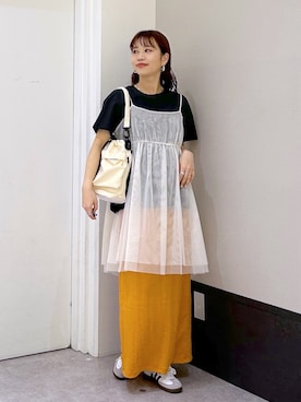「レプシィム(LEPSIM)」｜「アイテム（Tシャツ/カットソー）」を使った、ogiさん（レディース・157cm）の春コーディネート
