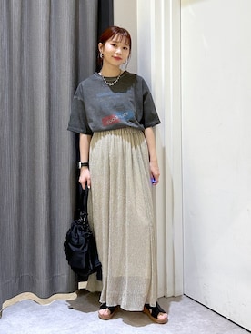 「レプシィム(LEPSIM)」｜「アイテム（Tシャツ/カットソー）」を使った、ogiさん（レディース・157cm）の春コーディネート